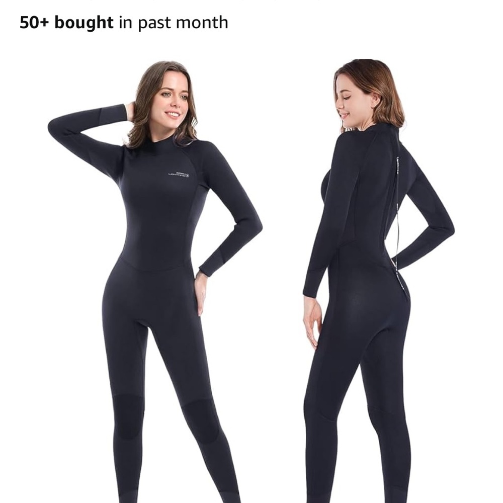 Black Full-Body Wetsuit